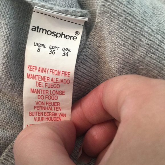 Grey Cardigan with Purple Flowers - Picture 7 of 8